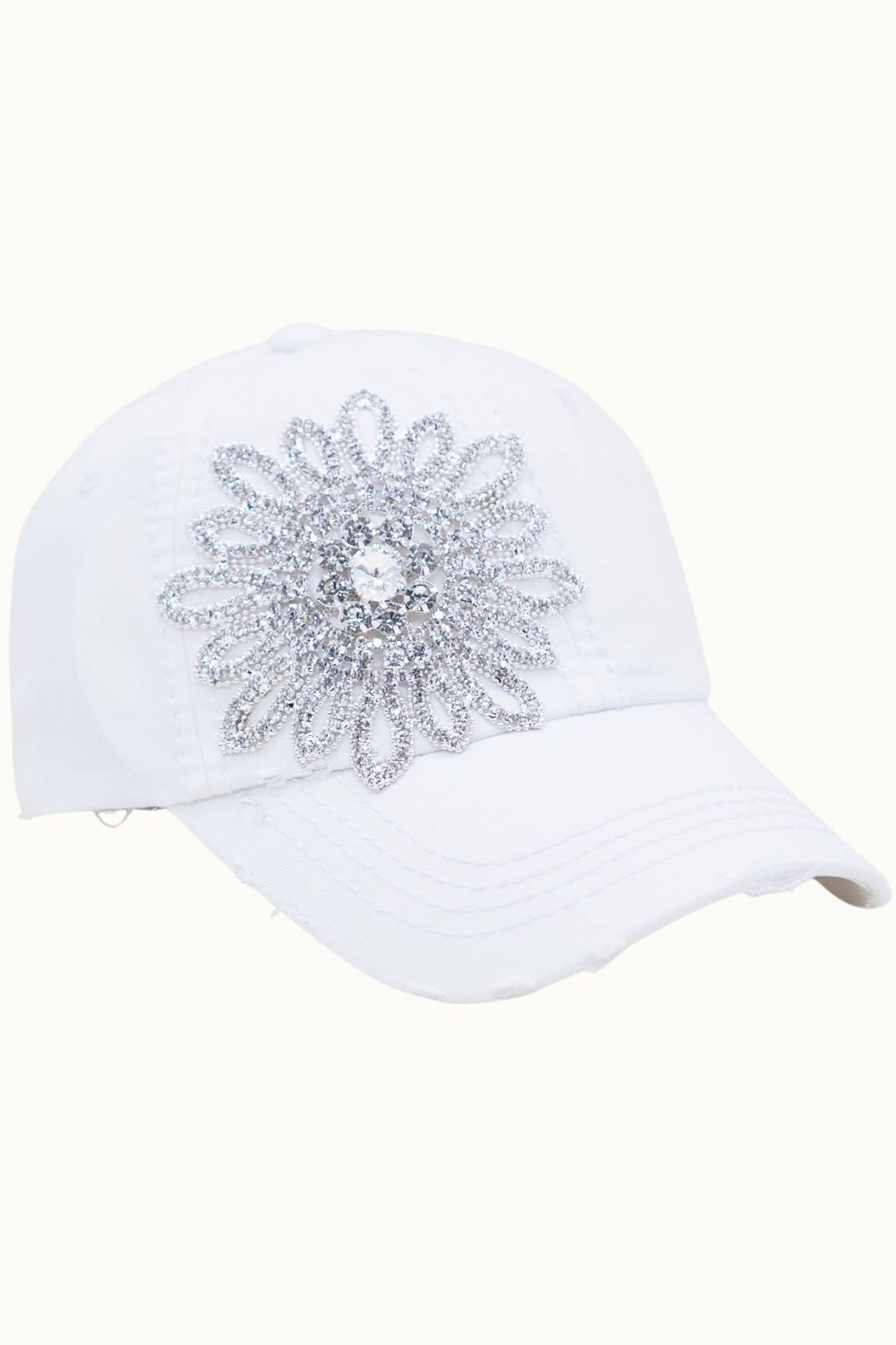 Olive & Pique - Wholesale Baseball Cap - Women's - Sunflower Bejeweled Glitz Cap, Adjustable5