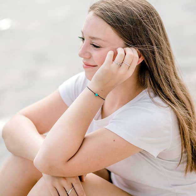 Hawk's Nest Jewelry Studio - Wholesale Charm/Dangle Bracelet - Turquoise Bead Wishlet2