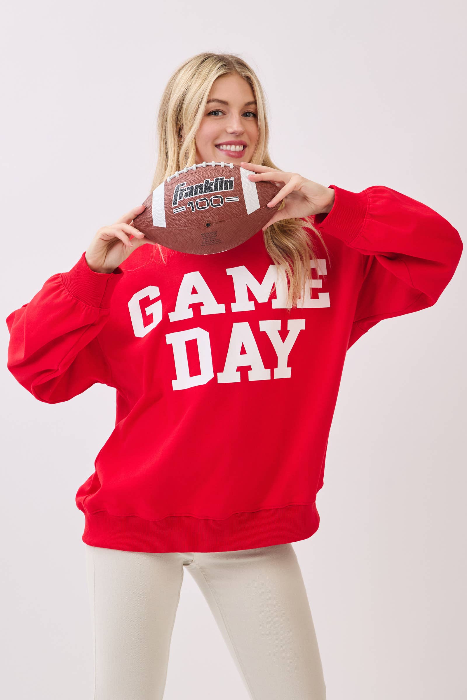 Sewn and Seen - Wholesale Graphic Sweatshirt - Women's - Bold Varsity Game Day Sweatshirt24