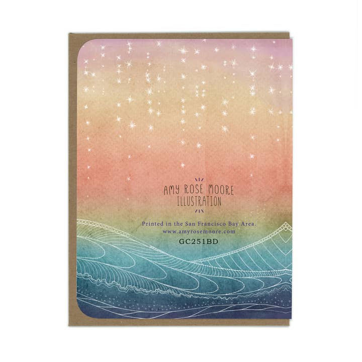Amy Rose Moore Illustration - Wholesale Birthday Card - BIRTHDAY - Orca Whale - Greeting Card