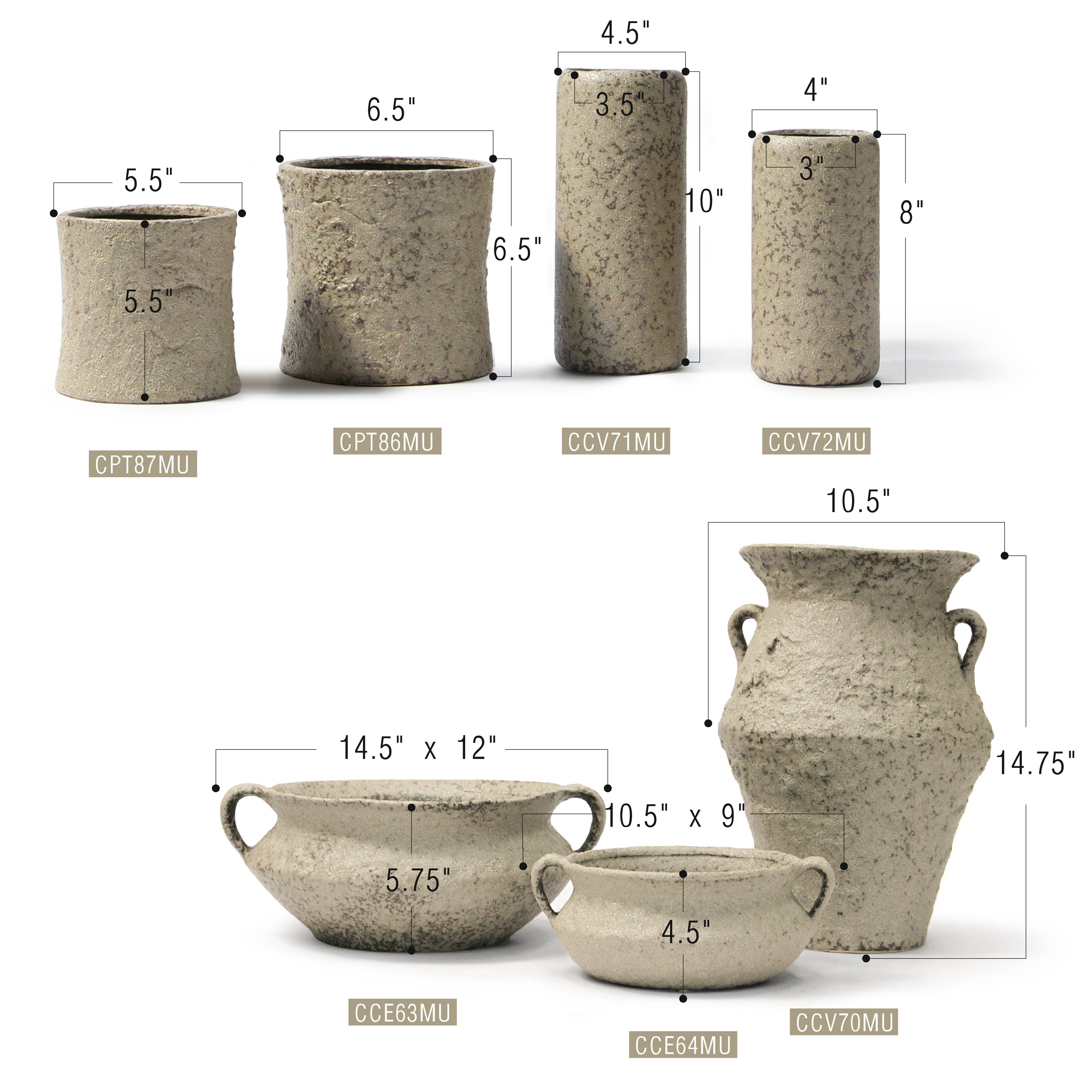 Galore Home - Wholesale Decorative Plate/Dish/Bowl - Stonefire Vessel	1