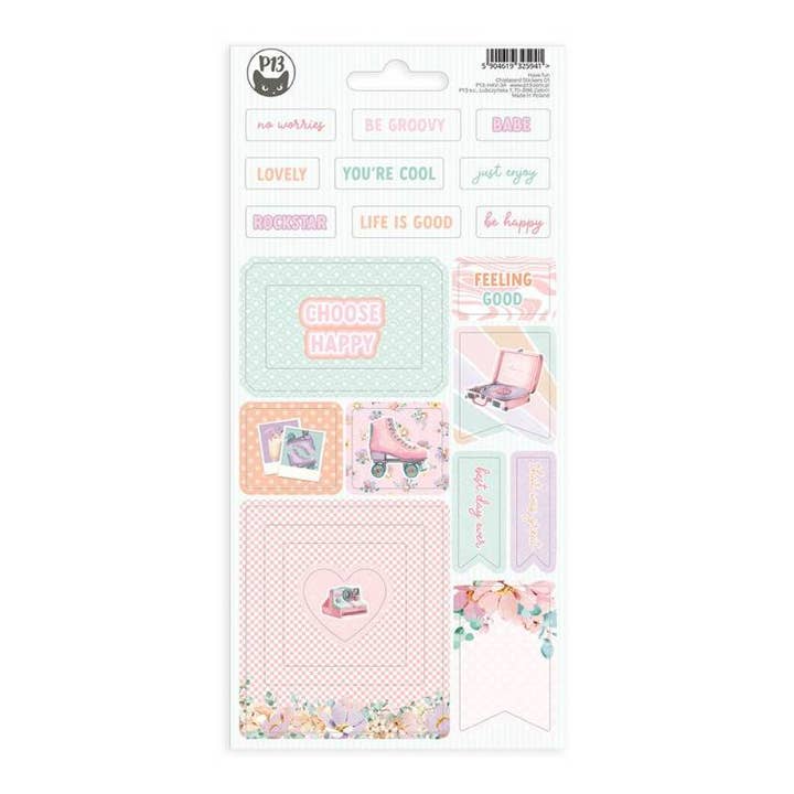 Lámina adhesiva de aglomerado Have Fun 01, 10,5 x 22 cm para venta al por mayor de P13