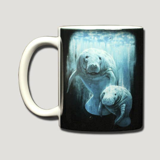 Manatee Duet 11 oz keramisk krus for engroshandel hos Atlas Screen Printing