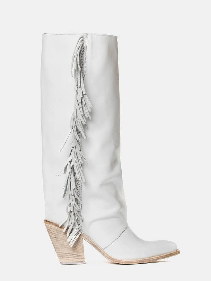 Stivali texani vitello bianco XD1040 per la vendita all'ingrosso da parte di METISSE