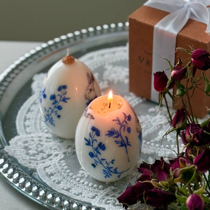 VR.candle - Wholesale Novelty Candle - Vintage Easter Egg Bunny Candle: Spring Rabbit Decor6