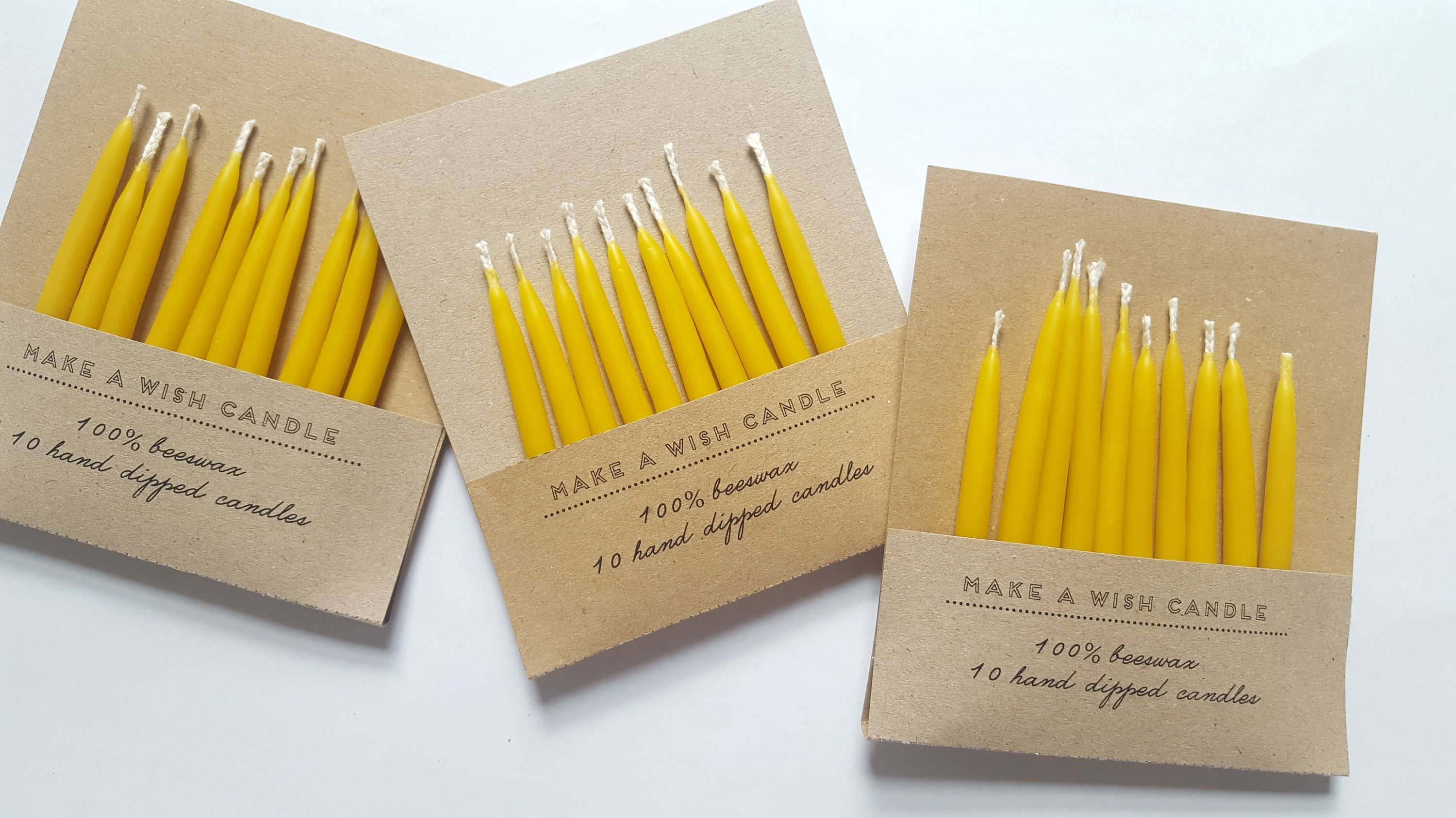 Five Bees Yard – Großhandel Kuchenkerze – Geburtstagskerzen aus Bienenwachs | Geburtstagskerzen | Ku2