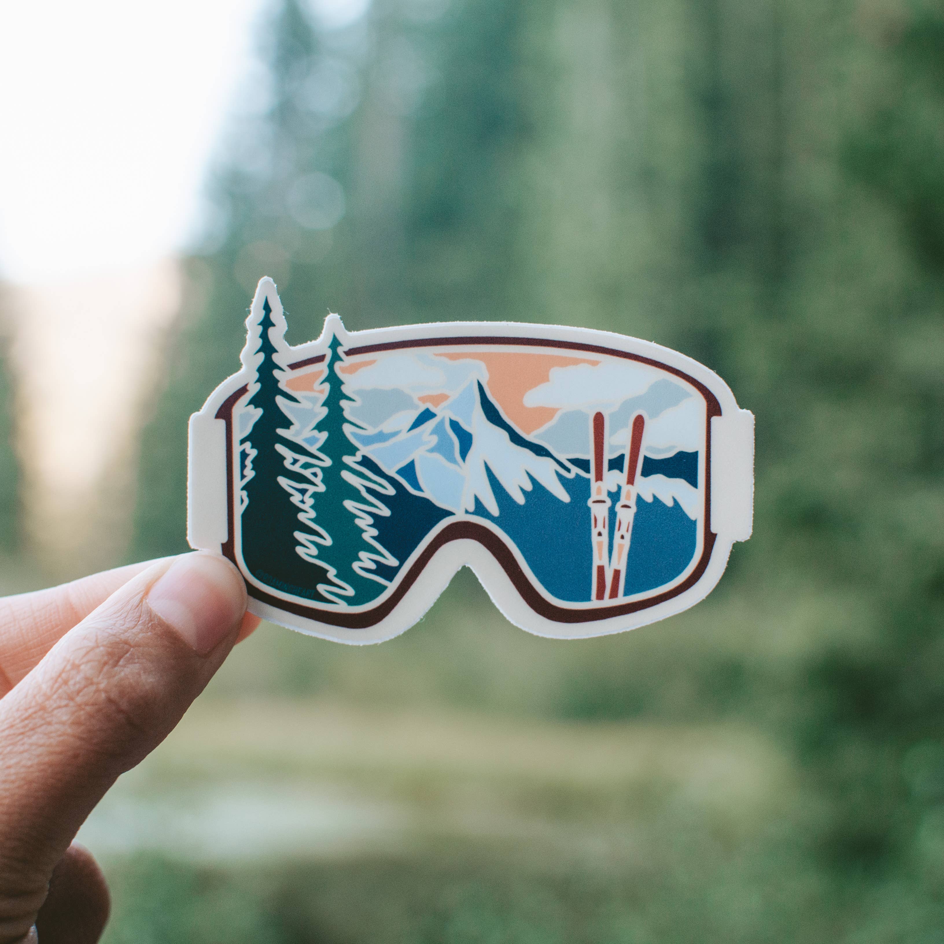 Roaming Heart - Venta al por mayor Pegatina - Etiqueta adhesiva de gafas de esquí2