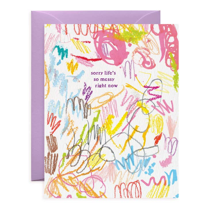 Messy Art Sympathy Card for wholesale by O.O.M.F. Creative