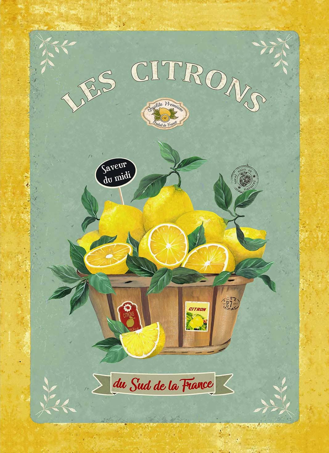 La Belle France - Vente Torchons - Torchon Provence 100 % coton30