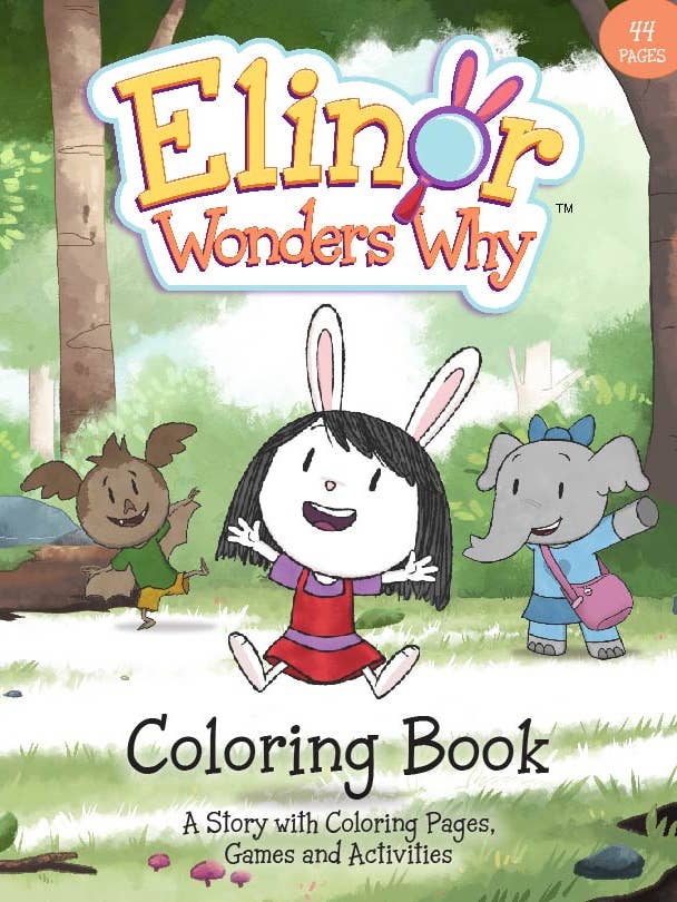 Elinor Wonders Why Coloring Book Official 8.5"x11" PBS KIDS® for wholesale by Really Big Coloring Books | ColoringBook.com
