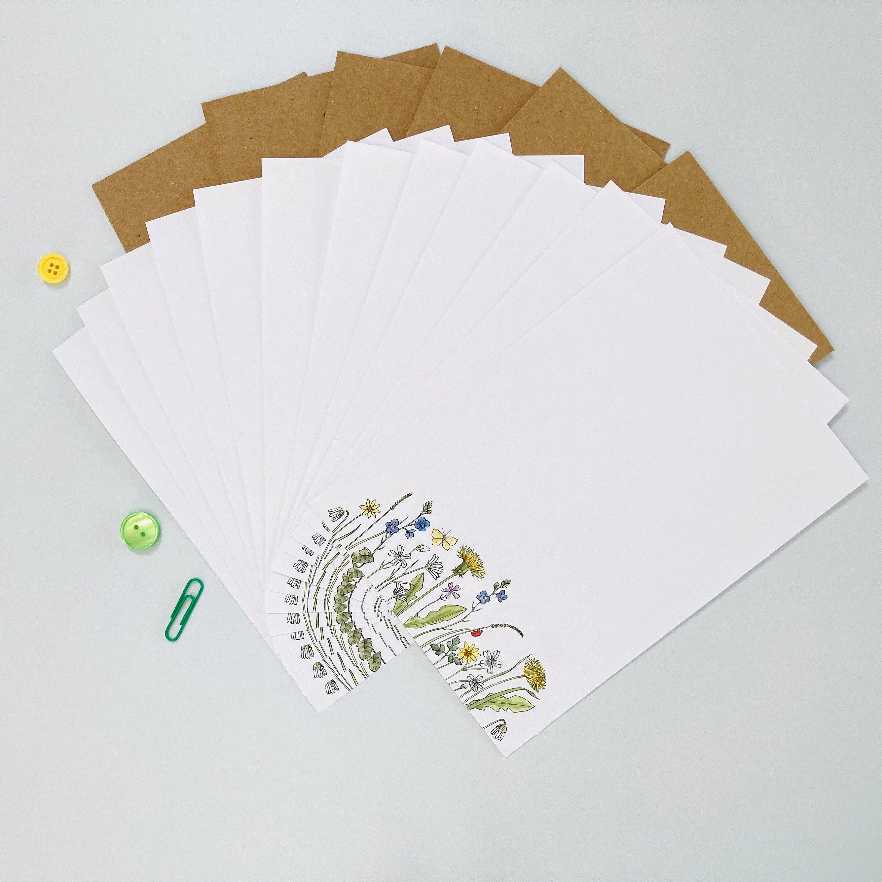 Ink and Snail Limited - Vente Assortiments de papeterie/cartes - Coffret d’écriture - Fleurs Sauvages1