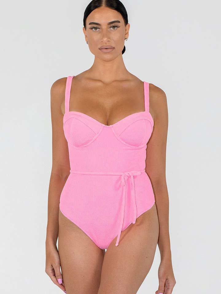 FIRENZE L'AMOUR ONE PIECE BARBIE PINK for wholesale by Acqua de Luxe Beachwear