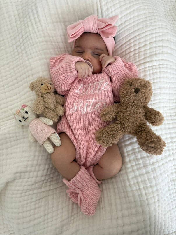 Brave Little Lamb the Label - Wholesale Bodysuit (Non-Footed) - Baby - Sibling Announcement Romper1