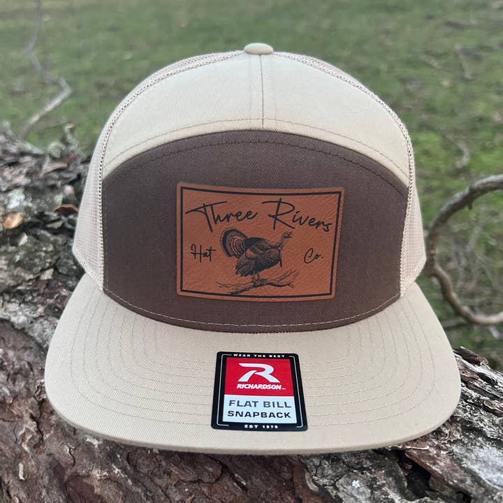 Three Rivers Hat Co. - Wholesale Trucker Hat - Unisex - Gobbler on the Roost - Flatbill Snapback - Richardson 1680