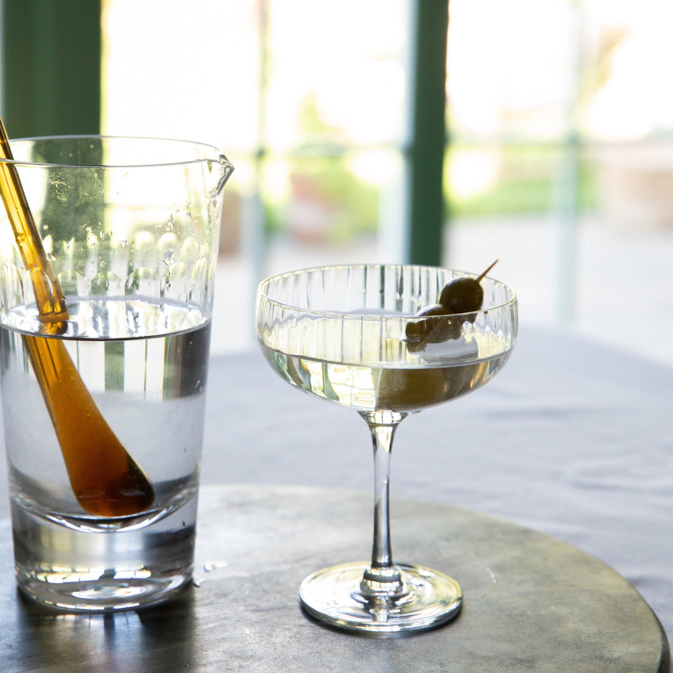 The Vintage List – Großhandel Cocktail-/Schnapsglas – Kristall-Cocktailgläser mit Rippendesign1