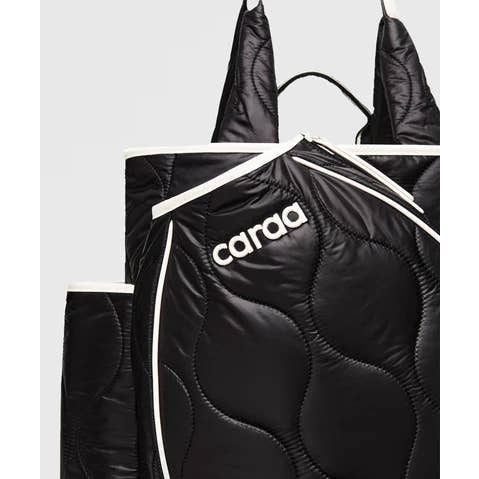 Caraa - Wholesale Sports Bag - Unisex - Tennis Quilted Backpack Tote in Black