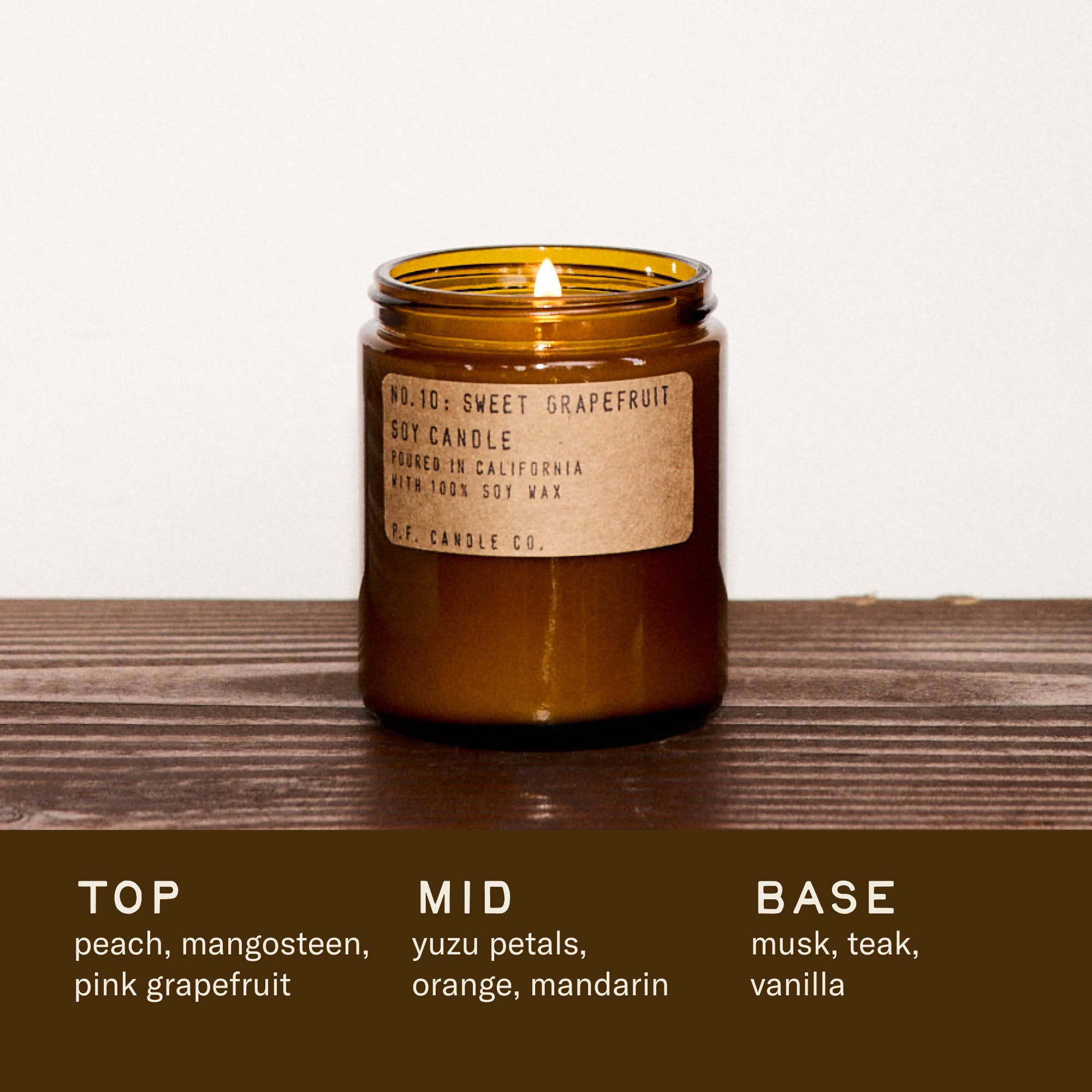 P.F. Candle Co. - Wholesale Jar/Filled Candle - Sweet Grapefruit - 7.2 oz Standard Soy Candle2