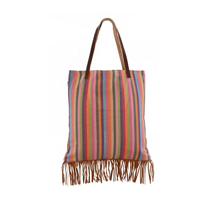 Karma Living - Wholesale Tote Bag - Women's - ABTB24115_BRNT HIGHLAND COW TOTE BAG 14x163