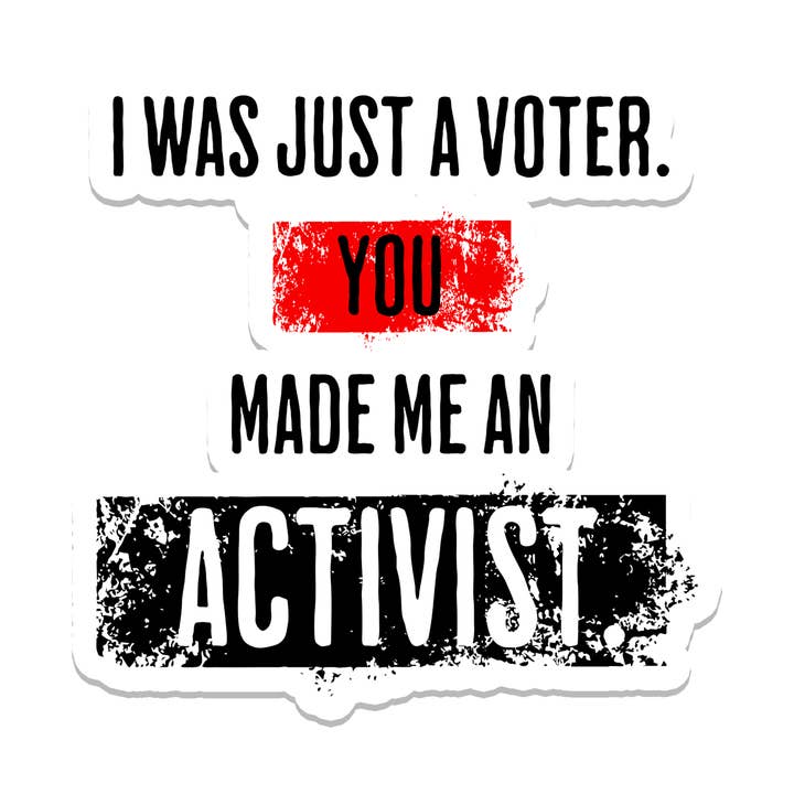 Just a Voter | Politics | Waterproof Sticker | 2.5" for wholesale by SlapPolitics Stickers