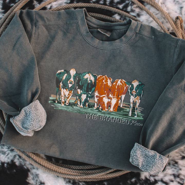 Pasture Posse Crewneck for wholesale by The Branded Roan