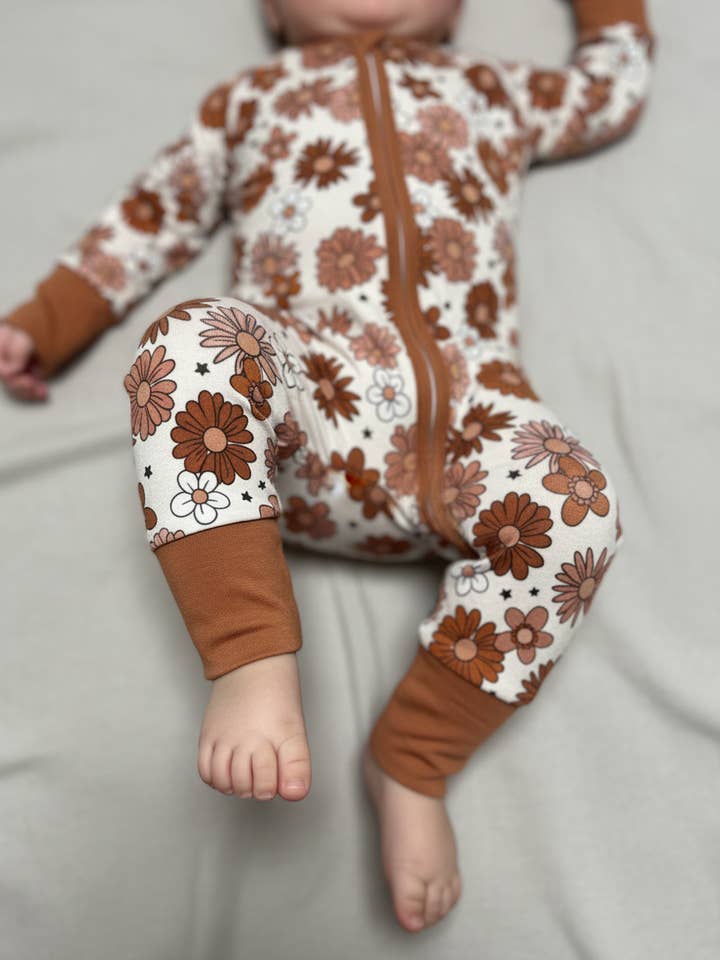 Fall Floral Zippie for wholesale by Mommy & Wren