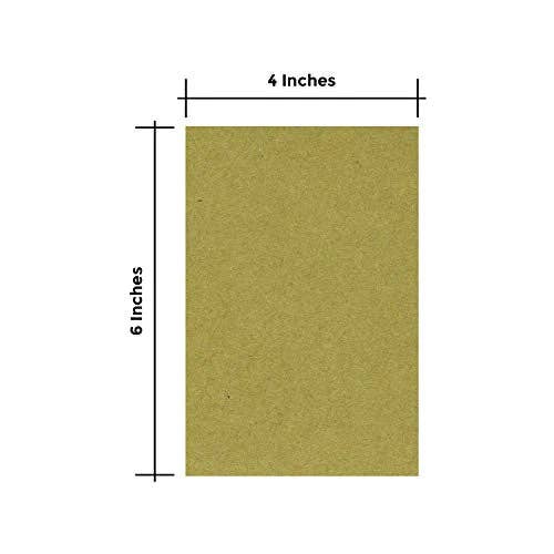 Fine Cardstock - Wholesale Craft Supplies - 25 Sheets of Chipboard, 30pt (Point) Medium Weight Cardboard .030 Caliper Thickness, Craft and Packing, Brown Kraft Paper Board (4 x 6)7