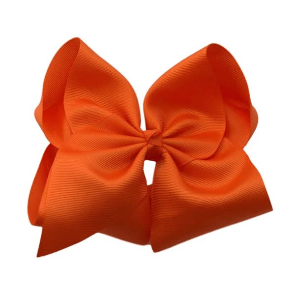 The Solid Bow - Wholesale Hair Bow - Kids - 6 inch Solid Grosgrain Bow/Alligator Clip8