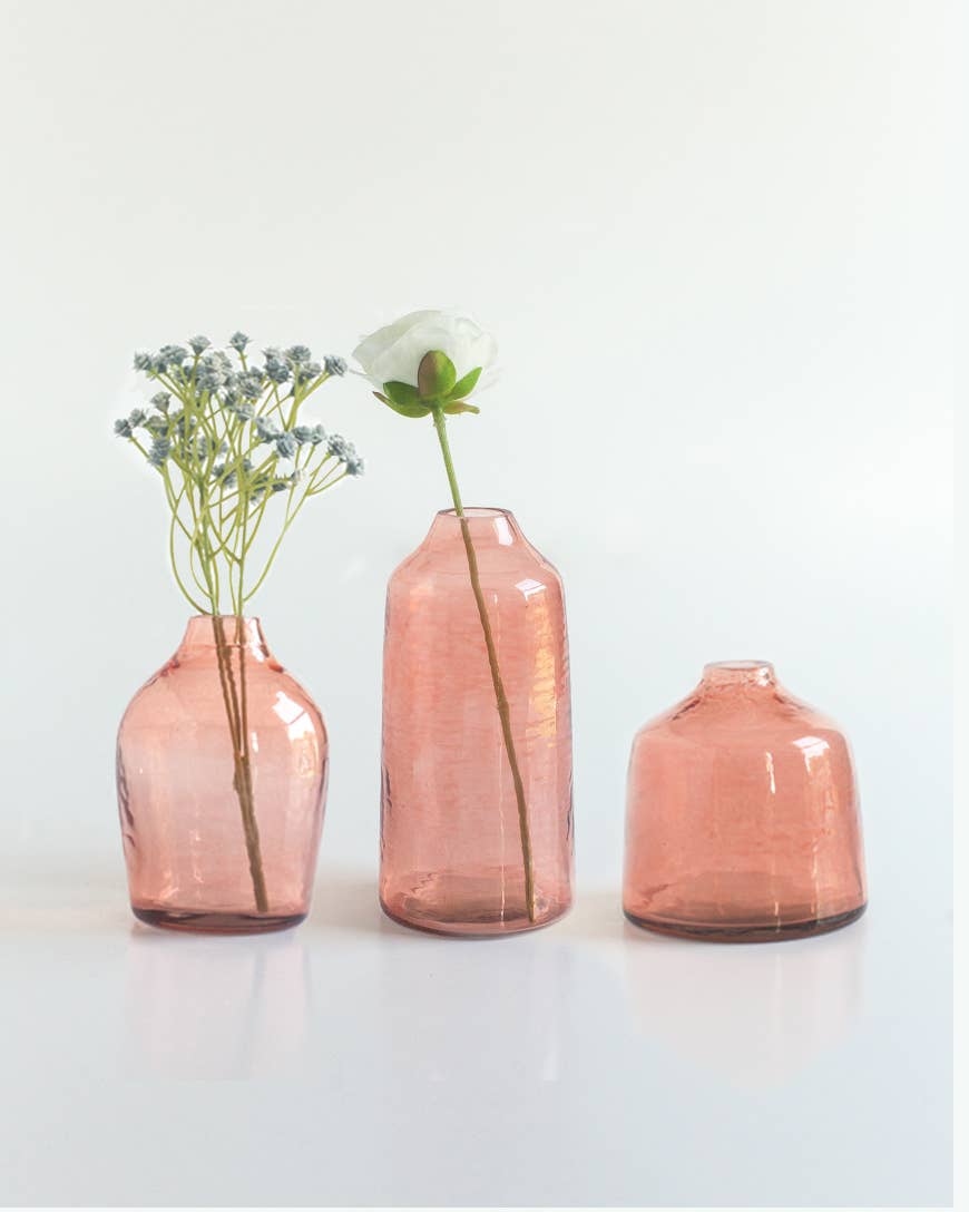 Creative Women – Engroshandel Vase – Haley Mundblæst Hamret Glas Blomster Vase12