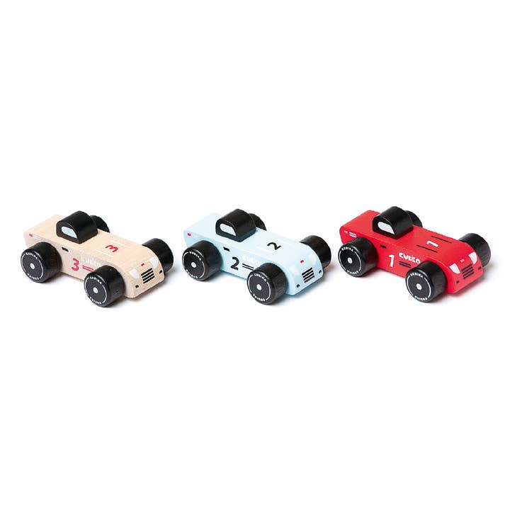 Toysmith - Wholesale Toy Car/Truck - Kids - Cubika Wooden Vehicle Set Racing Cars