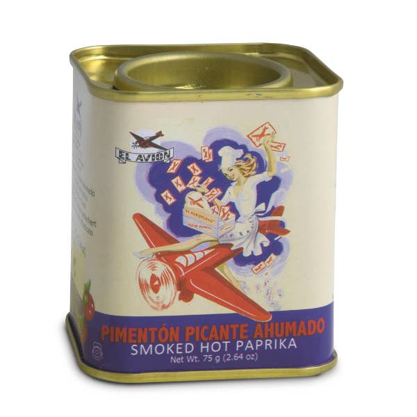 The French Farm - Wholesale Dried Spice - El Avion Smoked Hot Paprika Vintage Tin 2.65oz