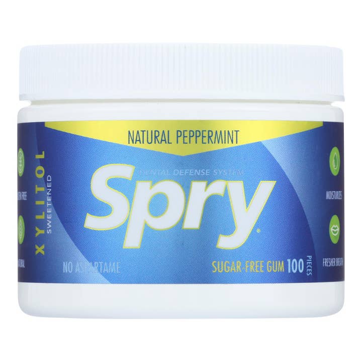 Everyday Supply Co - Wholesale Chewing Gum - Spry Chewing Gum - Xylitol - Peppermint - 100 Count - 1 Each