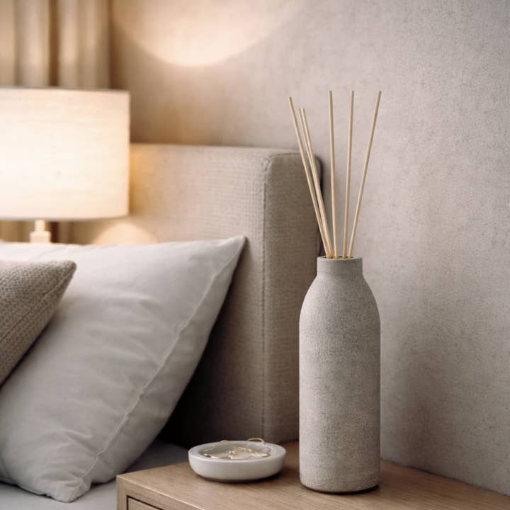 THE BLOOM Gray Concrete Diffuser for wholesale by The Pure Light Company