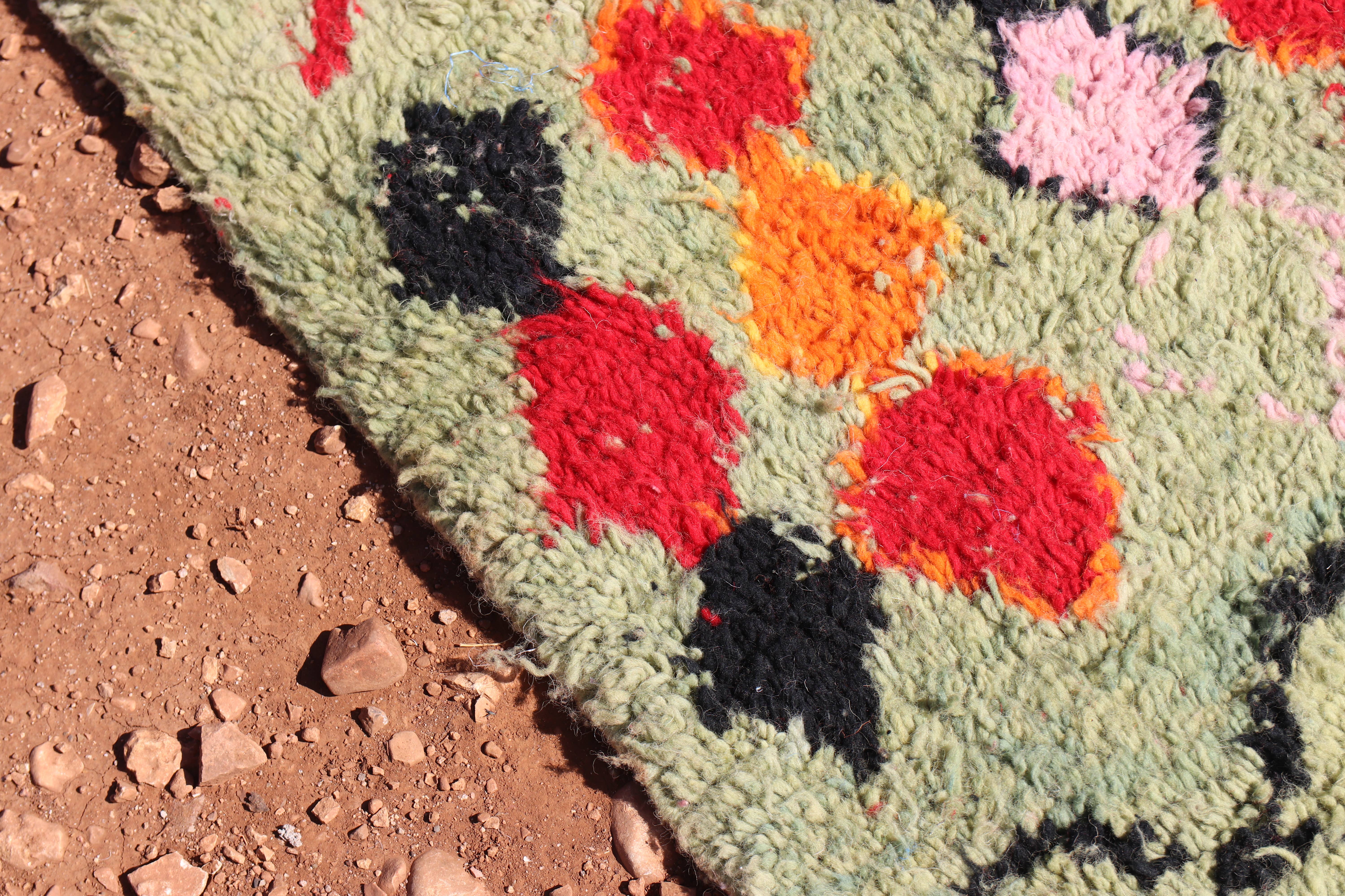 MUSMUSRUGS - Wholesale Rug Pad - Handcrafted Berber Moroccan Green Rug5