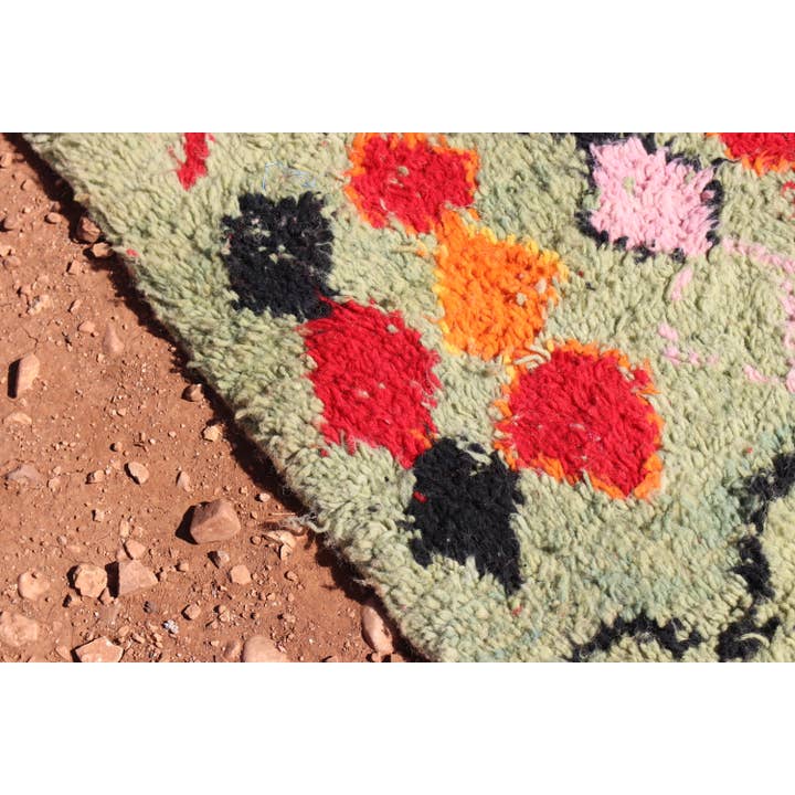 MUSMUSRUGS - Wholesale Rug Pad - Handcrafted Berber Moroccan Green Rug5