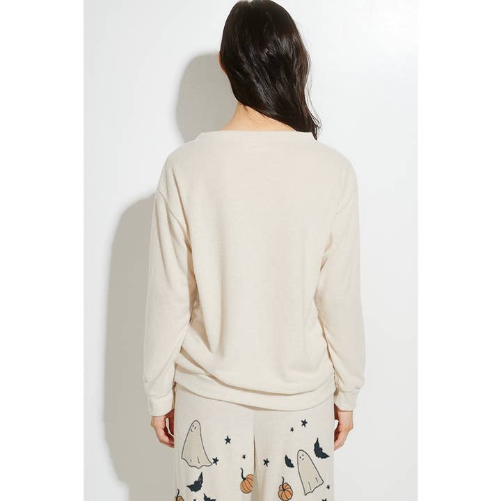 Phil Love - Wholesale Lounge Set - Women's - Halloween ghost print soft loungewear set18