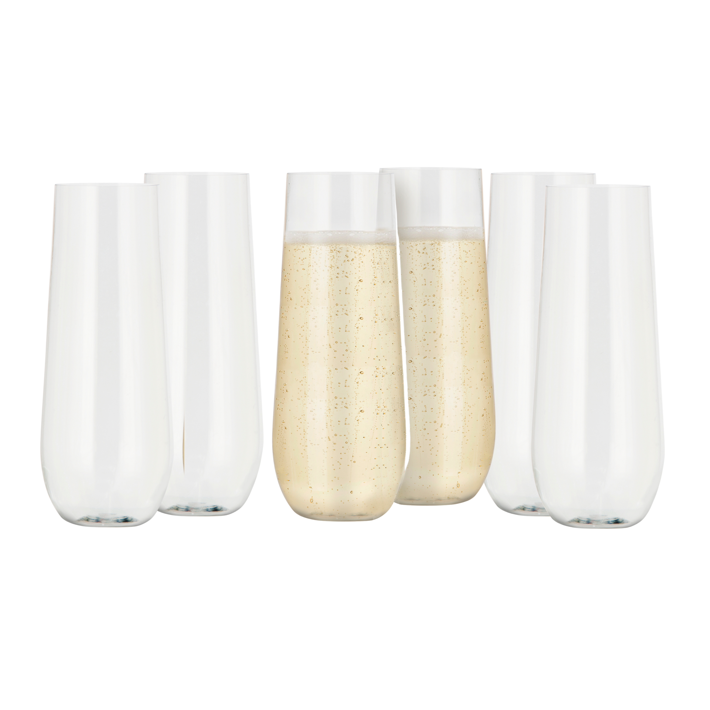 Oggi – wholesale Champagneglas – Okrossbar Flöjt 9 oz - Set om 60