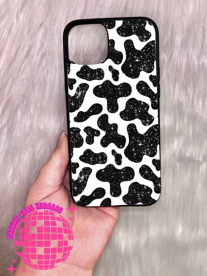 Disco Cow Phone Case for wholesale by Punchy Babe Threads