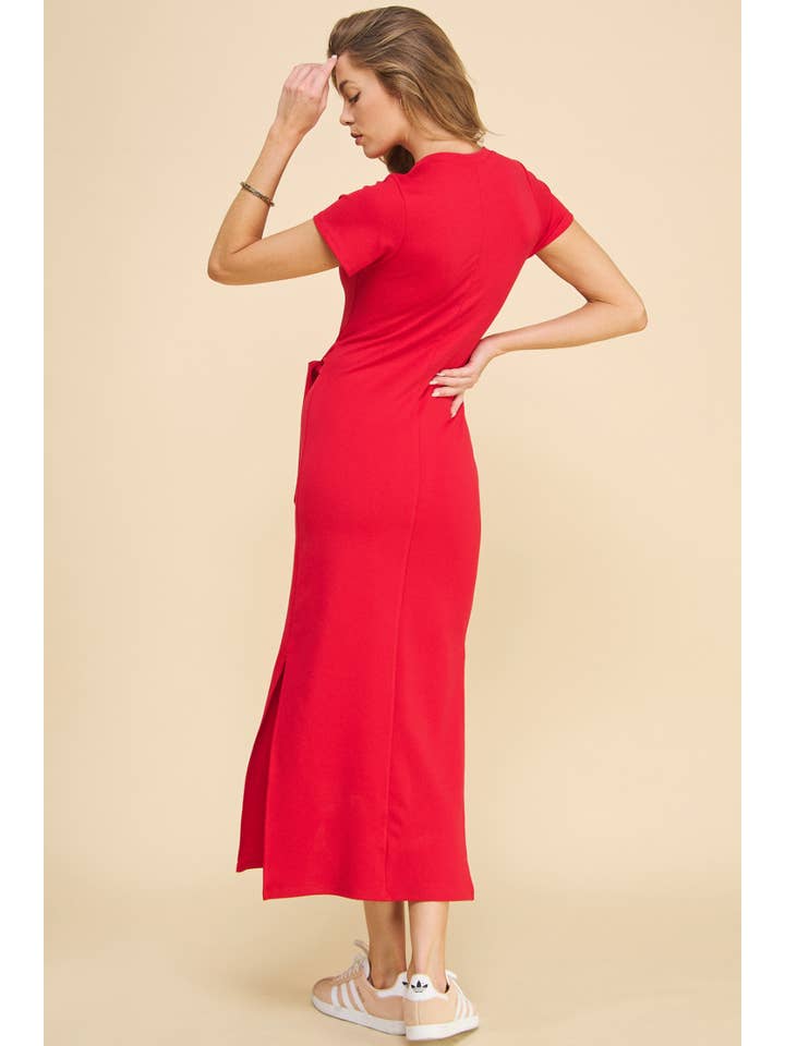 ISD1295 Anastasia Dress Red for wholesale on Faire