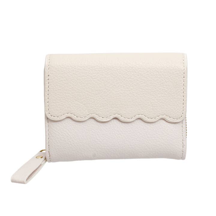 Portafoglio Accordian Wallet Beige Snap Portacarte da donna per la vendita all'ingrosso da parte di PinktownUSA