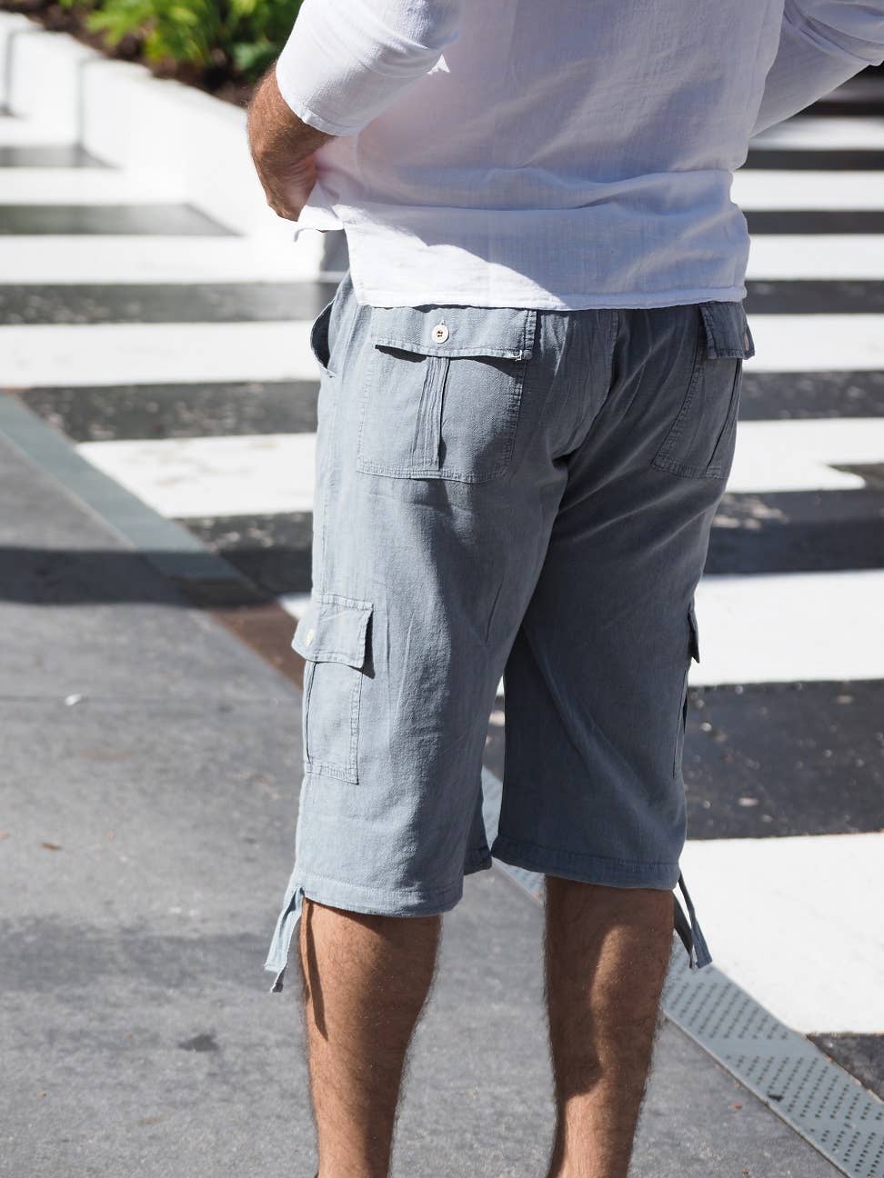 Cotton Natural - Wholesale Shorts - Men's - St. John Fossil Gray Shorts1