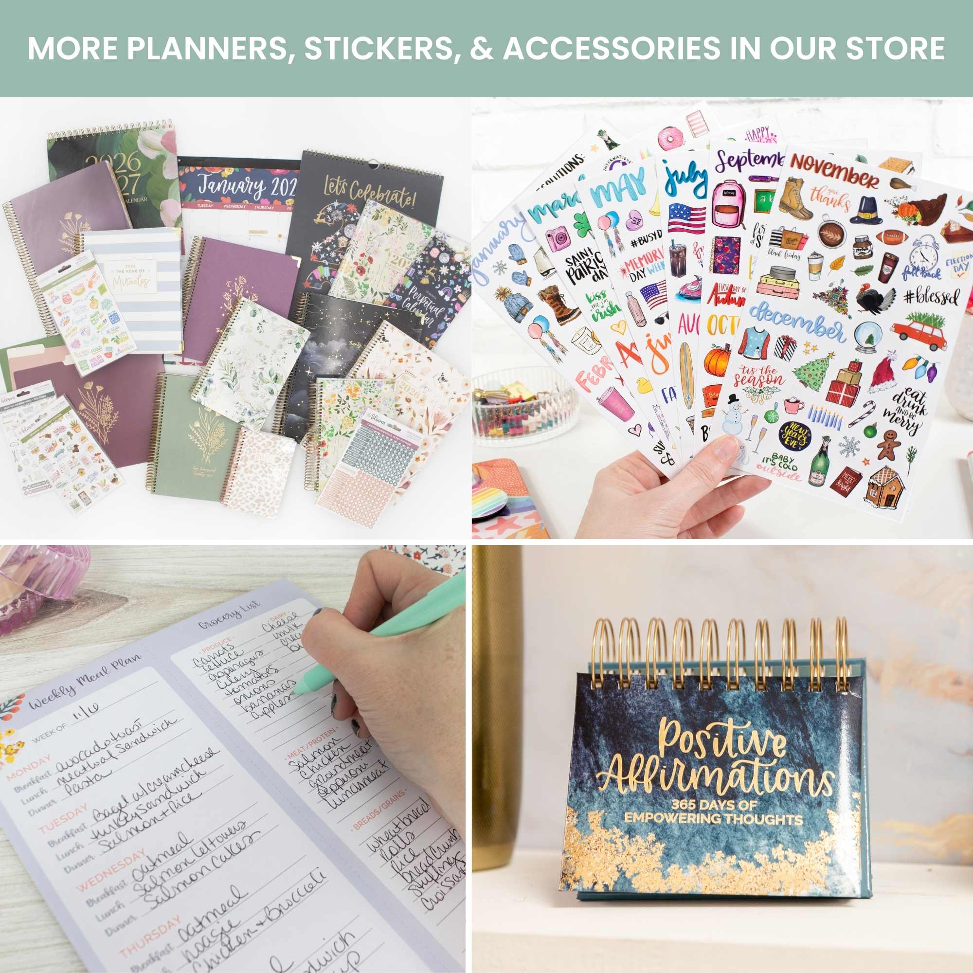 bloom daily planners - Wholesale Planner - 2026 Vision Planner - 7.5"x9" size14