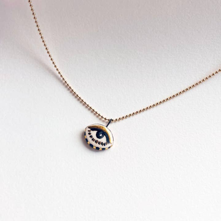 Carola Spitzer - Wholesale Pendant/Charm Necklace - Not so evil eye charm Necklace1