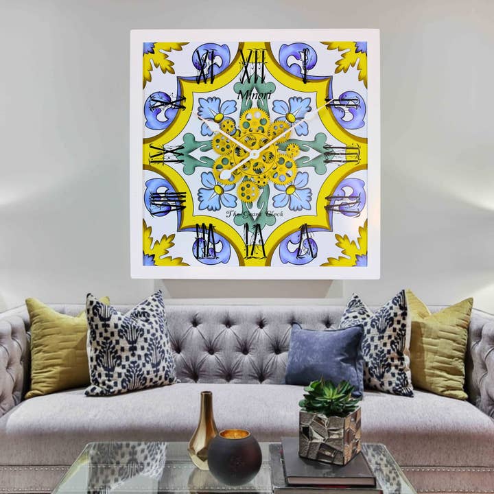 The Gears Clock - Wholesale Wall Clock - ITALY LINE WALL CLOCK SQUARE 24 INCH MINORI4