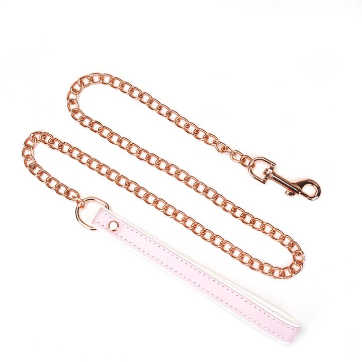 Liebe Seele - Wholesale Pet Collar - Cat/Dog - White & Pink Fairy Leather Collar with Leash5