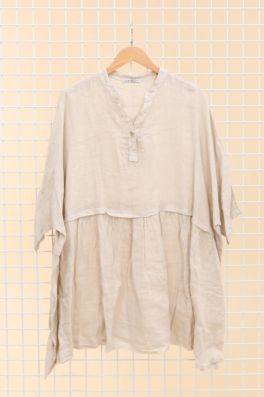 la maison des fibres naturelles - Venta al por mayor Túnica - Mujer - Túnica amplia de lino 68369 flora 100% TÚNICA DE LINO28