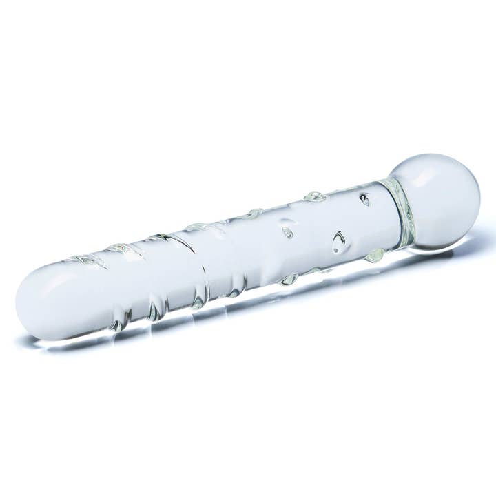 Lux Fetish Store - Wholesale Sex Toy - 7" Callisto Clear Glass Dildo2