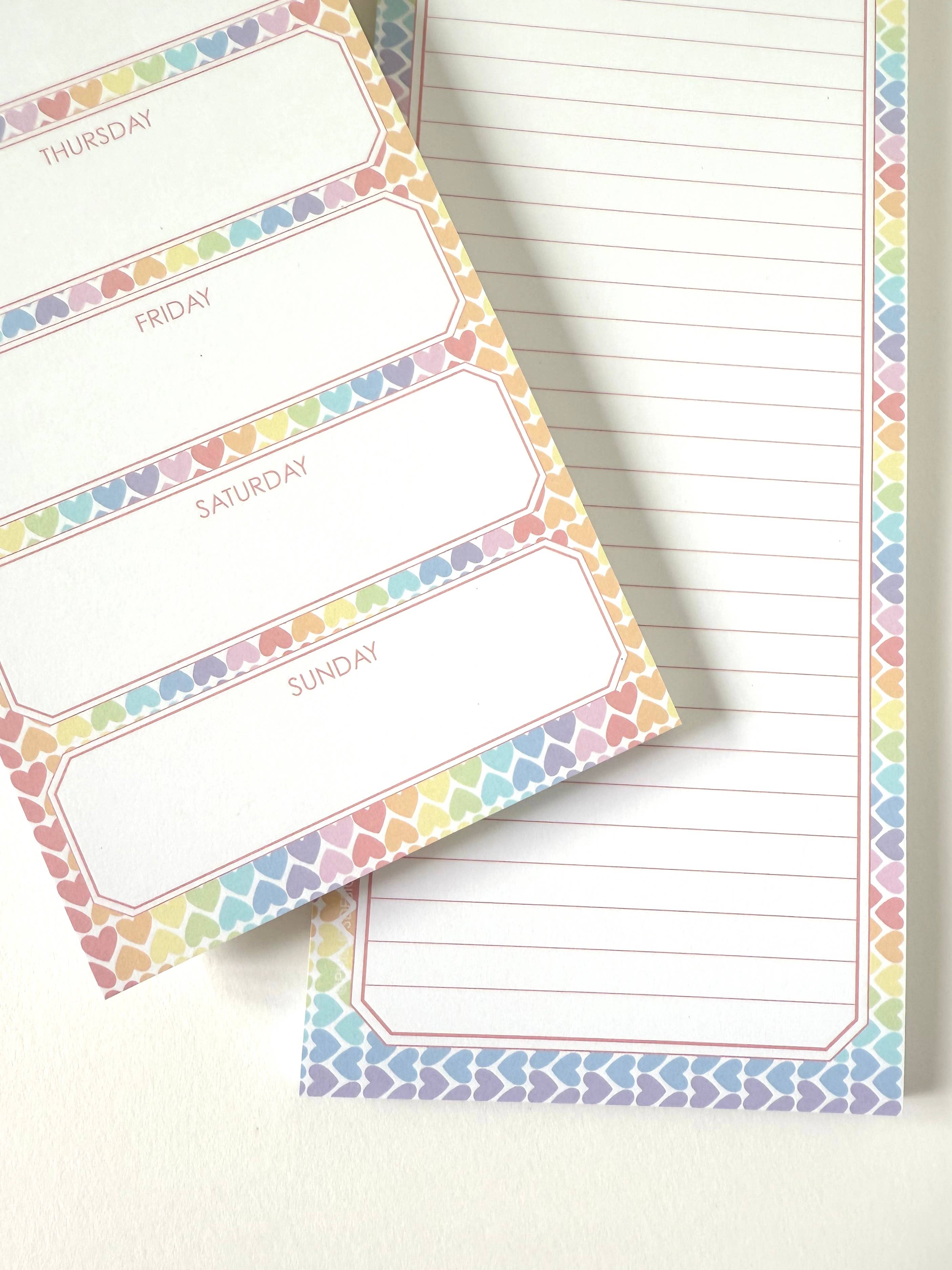Phillips Designs - Wholesale Notepad - Roy G Biv Weekly Pad3