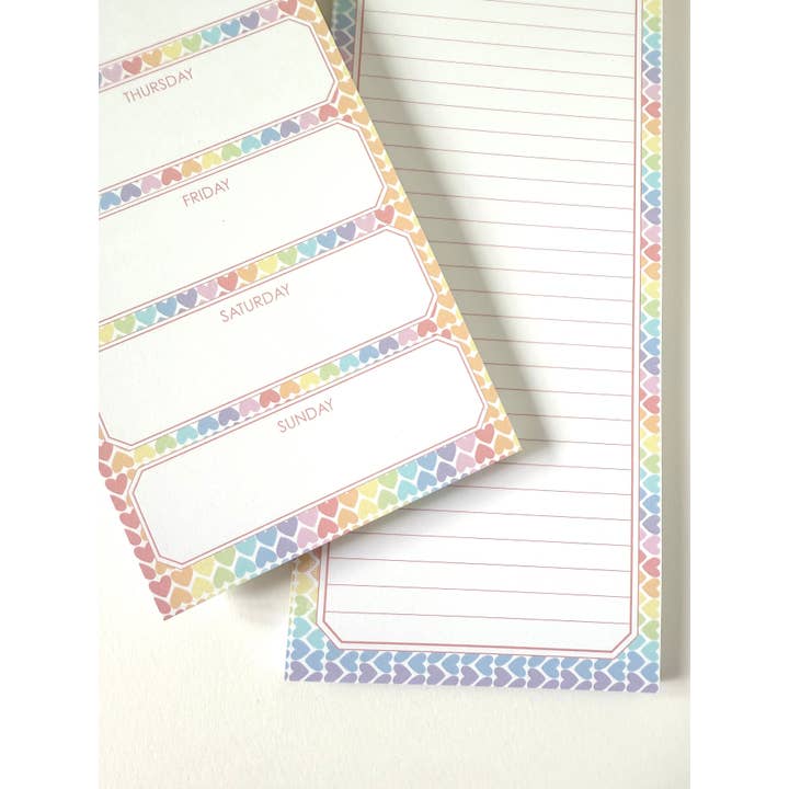 Phillips Designs - Wholesale Notepad - Roy G Biv Weekly Pad3