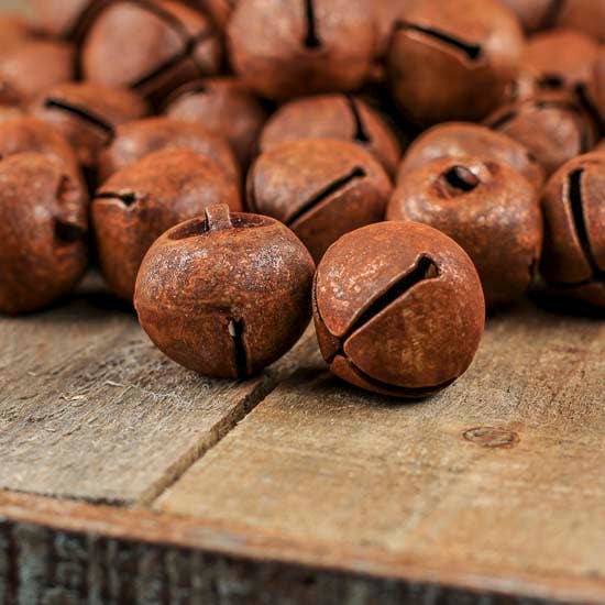 Factory Direct Craft - Venta al por mayor Conjuntos de adornos - Cascabeles oxidados de 30 mm - Bolsa de 144 cascabeles oxidados1