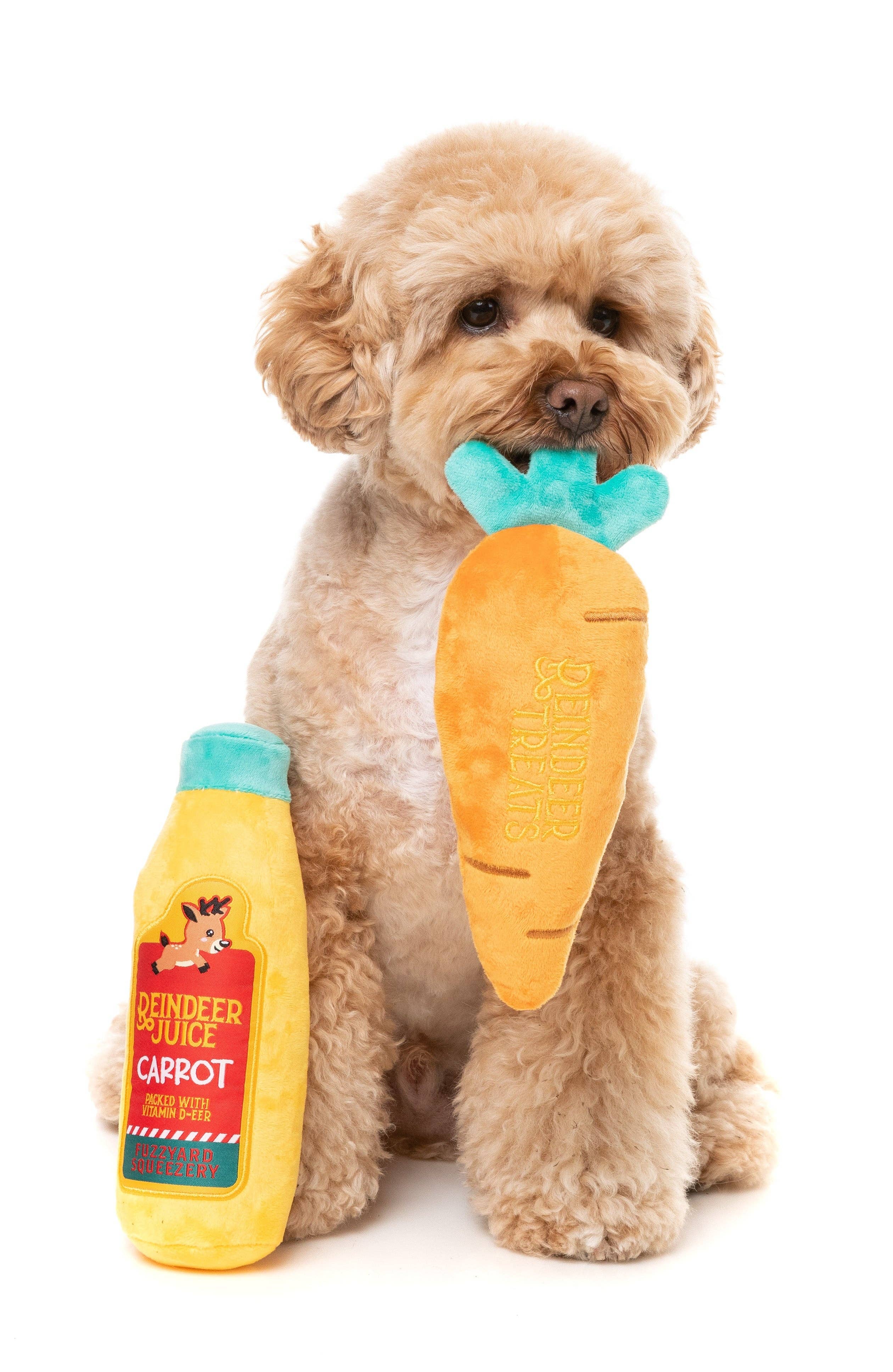 In Vogue Pets – wholesale Pet plush toy – Dog – Reindeer's Lunch 2PK Dog Toy1